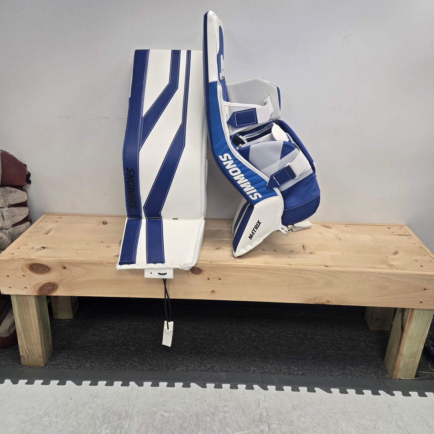 SIMMONS MATRIX 4 PADS - Royal blue/White 33+2